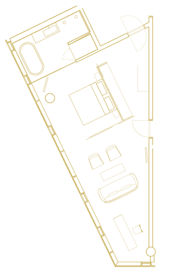 Bláfjöll Corner Suite layout